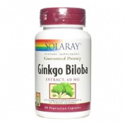 Ginkgo biloba 60mg 60capsulas solaray