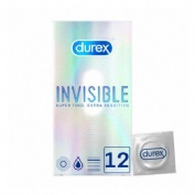 Durex invisible extra fino extra sensitivo - preservativos (12 unidades)
