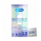 Durex invisible extra fino extra lubricado - preservativos (12 unidades)