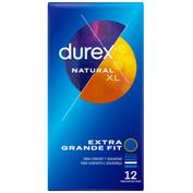 Durex natural xl - preservativos (12 u)