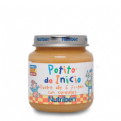 Nutriben postre de 6 frutas con cereales (potito inicio 130 g)