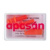 Tapones oidos silicona - aposan (adultos2 u)