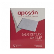 Aposan gasa esteril tejido sin tejer compresas (25 sobres 2 gasas 10 cm x 10 cm)