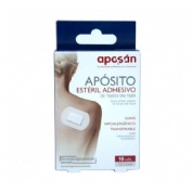 Aposan - aposito esteril tejido sin tejer adhesivo (10 apositos pack 7 cm x 5 cm)