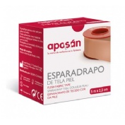 Esparadrapo - aposan tela (1 unidad 5 m x 2,5 cm color piel)