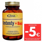Intesty bac 90 cápsulas zeus + MUESTRAS GRATIS