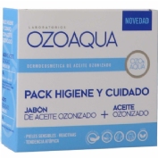 Ozoaqua pack higiene y cuidado (1 envase 15 ml aceite ozonizado + 1 envase 100 g jabon de aceite ozo