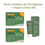 Pack duplo oliovita y oliovita repair crema 100