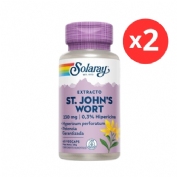 Duplo st johns wort hypericunm solaray 60 cápsulas 2 cajas