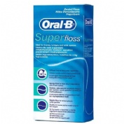 Oral-b superfloss seda dental menta 50 unidades - seda dental