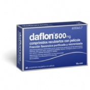 DAFLON 500 MG COMPRIMIDOS RECUBIERTOS CON PELÍCULA, 60 comprimidos
