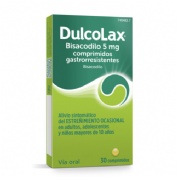 DULCOLAX BISACODILO 5 MG COMPRIMIDOS GASTRORRESISTENTES, 30 comprimidos