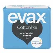 Compresas higienicas femeninas evax cottonlike n
