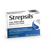 STREPSILS CON LIDOCAINA PASTILLAS PARA CHUPAR , 24 pastillas