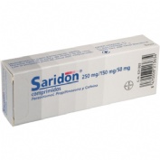 SARIDON 250 mg/150 mg/50 mg COMPRIMIDOS , 20 comprimidos
