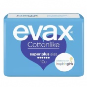 Compresas higienicas femeninas - evax cottonlike (superplus 10 compresas)