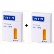 Vitis seda dental con cera (50 m 2 u duplo)