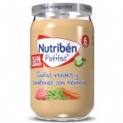 Nutriben ternera con judias verdes y zanahorias (potito 235 g)