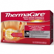 Thermacare parche termico zona lumbar cadera (4 parches) + REGALO MAGNESIO LEOTRON 60C