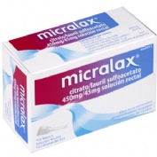 MICRALAX CITRATO/LAURIL SULFOACETATO 450 mg/45 mg solucion rectal , 4 enemas