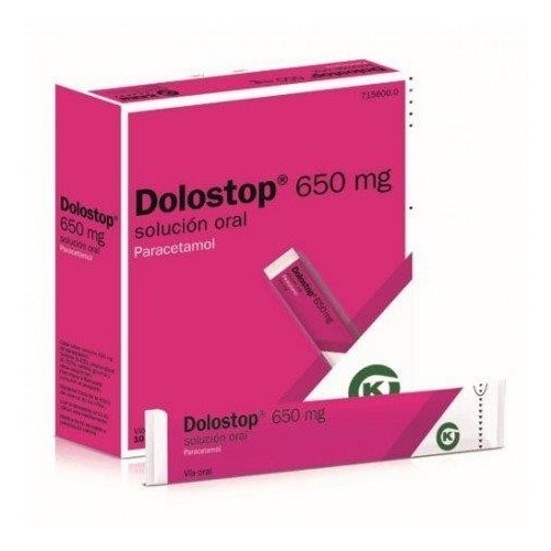 DOLOSTOP 650 MG SOLUCION ORAL, 10 sobres