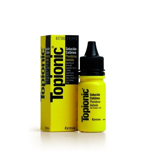 TOPIONIC 100 MG/ML SOLUCION CUTANEA, 1 frasco de 25 ml