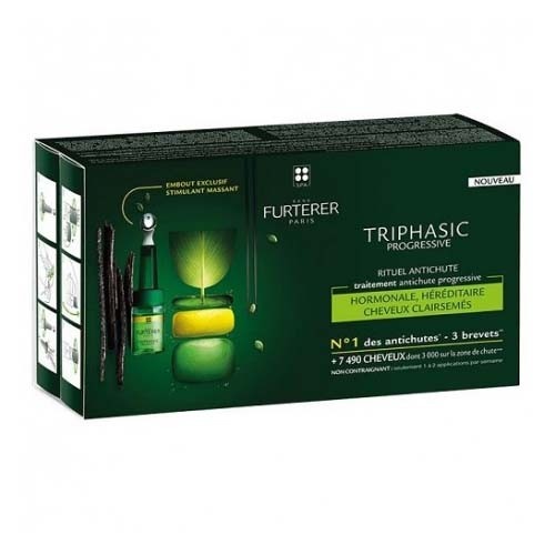 Triphasic progresive tratamiento anticaida - rene furterer (5.5 ml 8 frascos)
