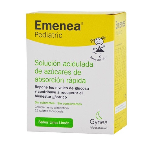 Emenea pediatric sobres monodosis lima-limon 5 m