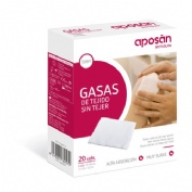 Aposan gasa esteril tejido sin tejer compresas (10 sobres 2 gasas 10 cm x 10 cm)