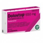 DOLOSTOP 650 MG COMPRIMIDOS , 20 comprimidos