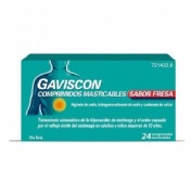 GAVISCON COMPRIMIDOS MASTICABLES SABOR FRESA,24 comprimidos